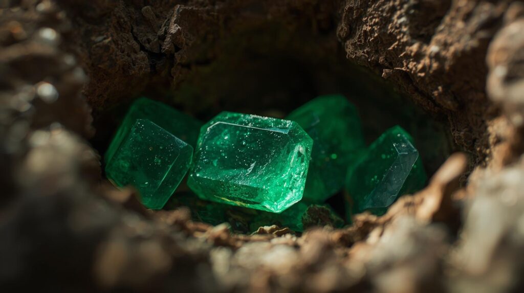 esmeraldas en naturaleza